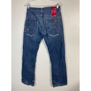 G-Star Raw 3310 Mens Blue Denim Jeans size 30x32 Distressed Grunge Western Rodeo